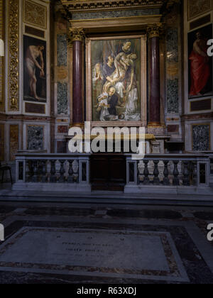 Cappella della Passione, Chiesa del Gesù, Roma, Italia Foto Stock