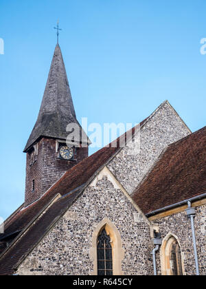 Chiesa Parrocchiale di Santa Maria, Whitchurch-on-Thames, Oxfordshire, Inghilterra, Regno Unito, GB. Foto Stock