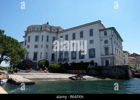 Il palazzo Borromeo dell'Isola Bella, Isole Borromeo, Lago Maggiore, Piemonte, Italia Foto Stock
