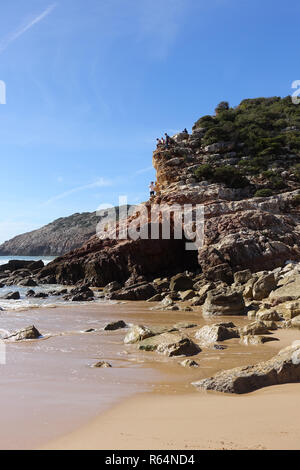 Praia do Zavial spiaggia di Algarve Portogallo Foto Stock