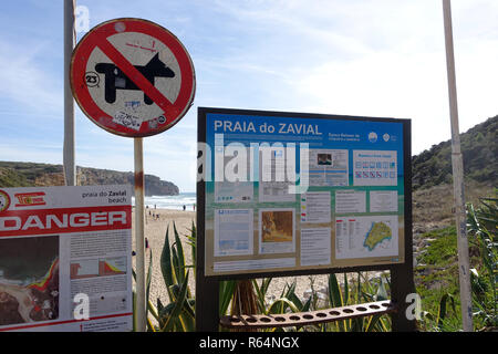 Praia do Zavial spiaggia di Algarve Portogallo Foto Stock