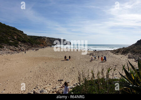 Praia do Zavial spiaggia di Algarve Portogallo Foto Stock