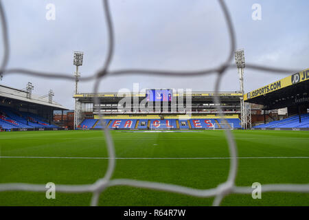 Quiete prima della Premier League match tra Crystal Palace e Burnley a Selhurst Park , Londra , 01 dicembre 2018 solo uso editoriale. No merchandising. Per le immagini di calcio FA e Premier League restrizioni si applicano inc. no internet/utilizzo mobile senza licenza FAPL - per i dettagli contatti Football Dataco Foto Stock