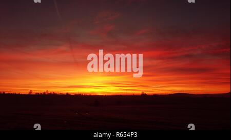 Bellissima alba Foto Stock