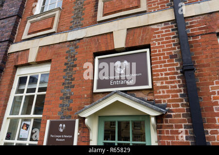 Il Cowper e Newton museo in Olney, Buckinghamshire, UK; essa celebra la vita del famoso residenti locali William Cowper e John Newton. Foto Stock