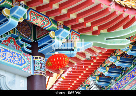 Bellissimo il tetto del tempio Cinese, Tempio di Kek Lok Si Penang Foto Stock