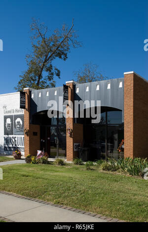 Laurel e Hardy Museum di Harlem Georgia USA Foto Stock
