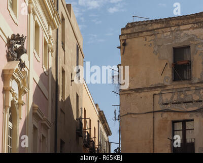 Quartiere di Castello di Cagliari (HDR) Foto Stock