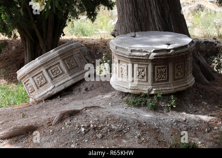 Le rovine dell'antica agorà sull isola di Kos, DODECANNESO Foto Stock