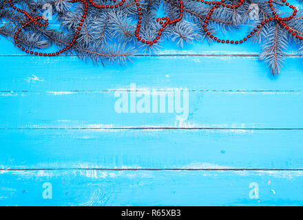 In legno di colore blu sullo sfondo di schede in parallelo Foto Stock