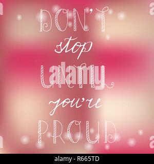 Disegnato a mano preventivo motivazionali. Illustrazione Vettoriale