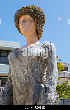 LAGOS, Portogallo - 12 Luglio 2018: Statua di Dom Sebastiao nel centro storico della città vecchia di Lagos in Portogallo, il 12 luglio 2018. Foto Stock