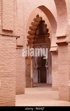 Marocco, 12° secolo, Tin Mel o Moschea di Tinmal nelle montagne dell'alto Atlante, sito patrimonio dell'umanità dell'UNESCO. Danneggiato nel terremoto dell'8 settembre 2023. Foto Stock