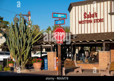 Negozi nella Città Vecchia di Scottsdale Scottsdale, Phoenix, Arizona, Stati Uniti d'America Foto Stock