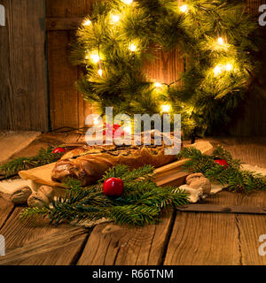 Torta di papavero per natale Foto Stock