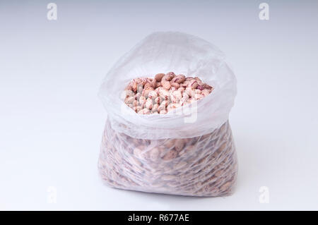 Un sacchetto di fagioli Foto Stock
