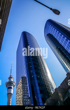 Edifici aziendali a Auckland Foto Stock