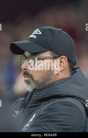 Bournemouth, Regno Unito. 4° dic, 2018. Manager di Huddersfield Town David Wagner durante il match di Premier League tra AFC Bournemouth e l Huddersfield Town presso la vitalità Stadium, Bournemouth, Inghilterra il 4 dicembre 2018. Foto di Simon Carlton. Solo uso editoriale, è richiesta una licenza per uso commerciale. Nessun uso in scommesse, giochi o un singolo giocatore/club/league pubblicazioni. Credit: UK Sports Pics Ltd/Alamy Live News Foto Stock