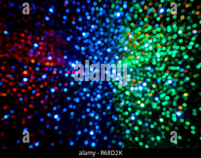 Colorate luci casuale bokeh di fondo Foto Stock