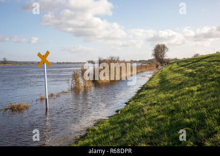 Paesaggio fluviale di oderbruch Foto Stock