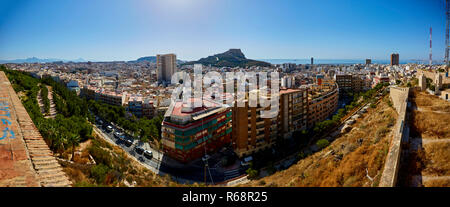 Panorama di Alicante, Spagna 2017 Foto Stock