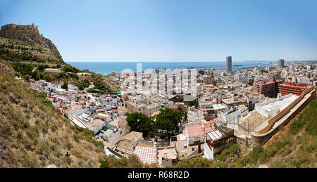 Panorama di Alicante, Spagna 2017 Foto Stock