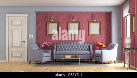 Classic soggiorno Foto Stock