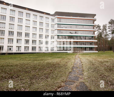 PAIMIO, Finlandia - 2 dicembre 2018: Paimio Sanatorium progettato da Alvar Aalto. Foto Stock