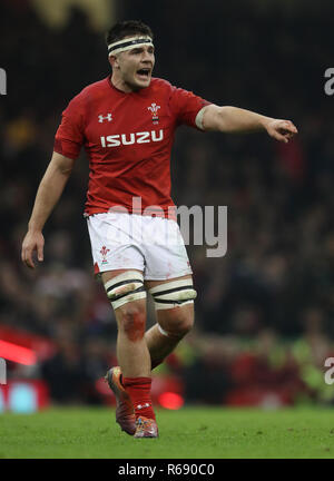 Il Galles Ellis Jenkins durante l'autunno International presso il Principato Stadium di Cardiff Foto Stock