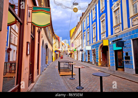 Zagabria Radiceva street view di Avvento Foto Stock