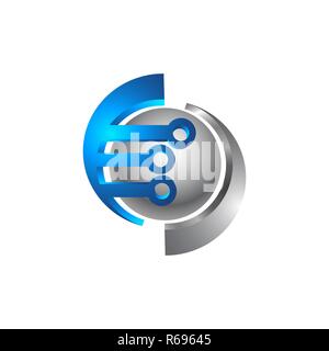 Eco fulmini. Electric Company logo, fulmini, logo logo elettrico, thunder logo design Illustrazione Vettoriale