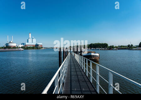Kraftwerk Tiefstack in Amburgo Foto Stock