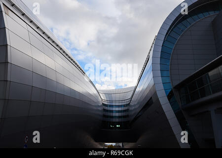 Vista astratta del terminale 2 edificio Dublin Airport Dublin, Repubblica di Irlanda Foto Stock