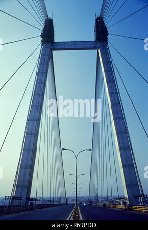 Nuova quella di Howrah bridge (Vidyasagar Setu), Calcutta, West Bengal, India Foto Stock