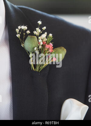 Mens corpino a Wedding Foto Stock