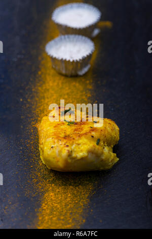 Pollo alla griglia Foto Stock