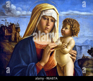 La Madonna e il Bambino 1495 da Cima Giovan Battista chiamato Cima da Conegliano 1459 - 1518 15-16secolo, Italia, italiano. Foto Stock