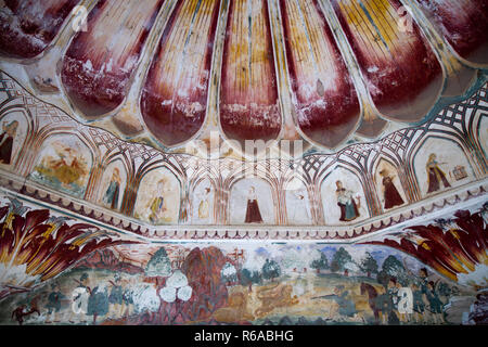 Galta ghat il tempio delle scimmie in Jaipur India Foto Stock