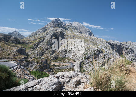 Mallorca, Spagna - 24 Luglio 2013: Nus de la corbata, strada ma-2141 Foto Stock