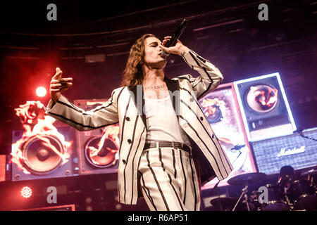 Maneskin esegue live at Fabrique in Milano, Italia, il 23 novembre 2018 Foto Stock