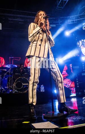 Maneskin esegue live at Fabrique in Milano, Italia, il 23 novembre 2018 Foto Stock