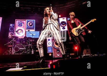 Maneskin esegue live at Fabrique in Milano, Italia, il 23 novembre 2018 Foto Stock