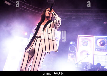 Maneskin esegue live at Fabrique in Milano, Italia, il 23 novembre 2018 Foto Stock