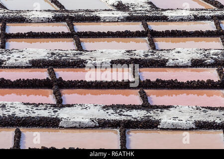 Salines di fuencaliente su la palma Foto Stock