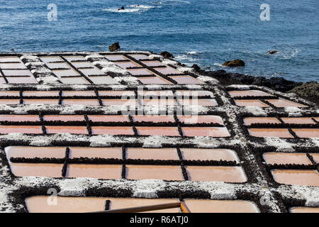 Salines di fuencaliente su la palma Foto Stock