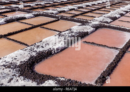 Salines di fuencaliente su la palma Foto Stock