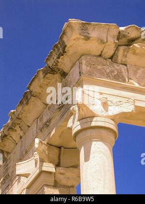 Sacro altare, Tempio di Apollo Hylates, Kourion, Cipro Foto Stock