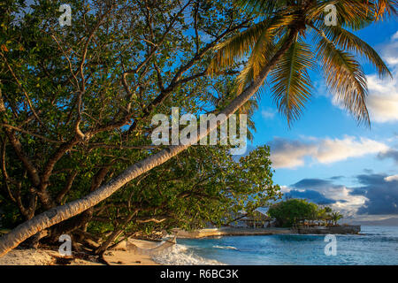 Six Senses Zil Pasyon hotel di lusso. Felicite isola delle Seychelles. Foto Stock