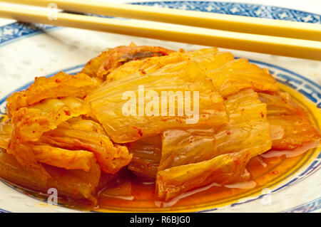 Kimchi coreano Foto Stock