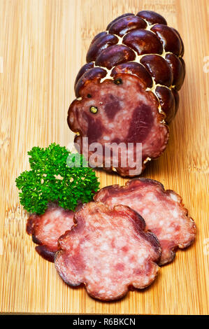 Salsiccia di prosciutto dell'Austria Foto Stock